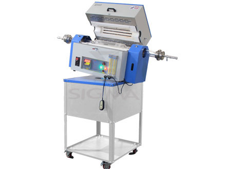 STR RTF-1200℃可倾斜旋转管式炉：炉体可倾斜、可旋转